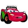 Disney Magnet - Pixar Cars - Lightning McQueen - Christmas