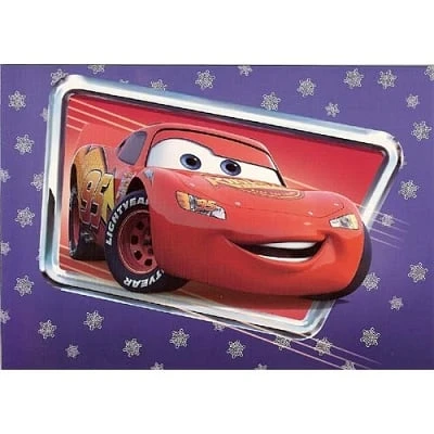 Disney Christmas Cards - Lightning McQueen - Blue With Snowflakes 1 Disney Christmas Cards - Lightning McQueen - Blue With Snowflakes
