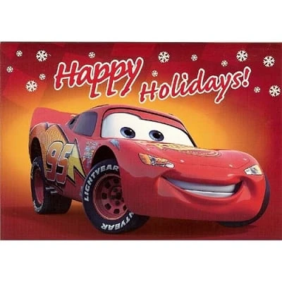 Disney Christmas Cards - Lightning McQueen - Red 1 Disney Christmas Cards - Lightning McQueen - Red