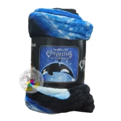 SeaWorld Throw Blanket - SeaWorld Christmas Celebration - Shamu