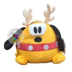 Disney Plush - Christmas Holiday Pluto - Reindeer Round 7''