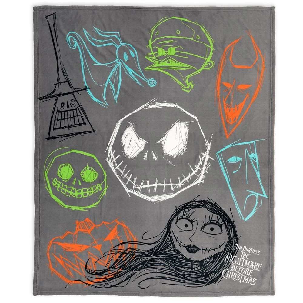 Disney Throw Blanket - The Nightmare Before Christmas 1 Disney Throw Blanket - The Nightmare Before Christmas