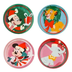 Disney Plate Set - Christmas 2023 Mickey And Friends