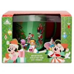 Disney Mug And Coaster Set - Christmas 2023 Mickey And Friends -Deals Loungefly Store 102253s6