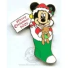 Disney Merry Christmas Pin - Pin Pursuit - Mickey Mouse Stocking