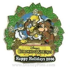 Disney Resort Christmas Wreath Pin - Coronado Springs Resort