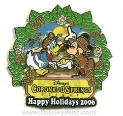 Disney Resort Christmas Wreath Pin - Coronado Springs Resort 1 Disney Resort Christmas Wreath Pin - Coronado Springs Resort