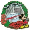 Disney Resort Christmas Wreath Pin - Contemporary Resort