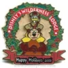 Disney Resort Christmas Wreath Pin - Wilderness Lodge
