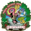Disney Resort Christmas Wreath Pin - Beach Club Resort