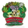 Disney Resort Christmas Wreath Pin - Animal Kingdom Lodge