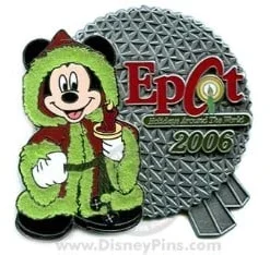 Disney Christmas Pin - Holidays Around The World - Mickey & Spaceship