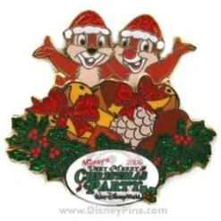Disney Very Merry Christmas Party 2006 Pin - Chip And Dale