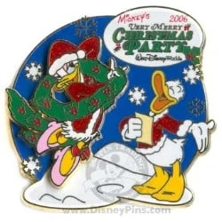Disney Very Merry Christmas Party 2006 Pin - Donald And Daisy 1 Disney Very Merry Christmas Party 2006 Pin - Donald And Daisy