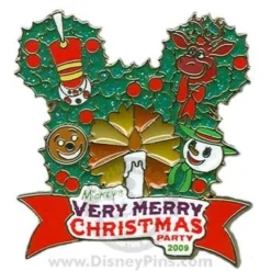 Disney Very Merry Christmas Party Pin - 2009 Logo