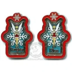 Disney Christmas Pin - Tinker Bell - Naughty And Nice Spinner