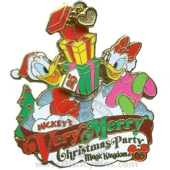 Disney Very Merry Christmas Party 2008 Pin - Donald And Daisy