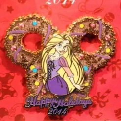 Disney Christmas Pin - Happy Holidays 2014 - Princess Rapunzel
