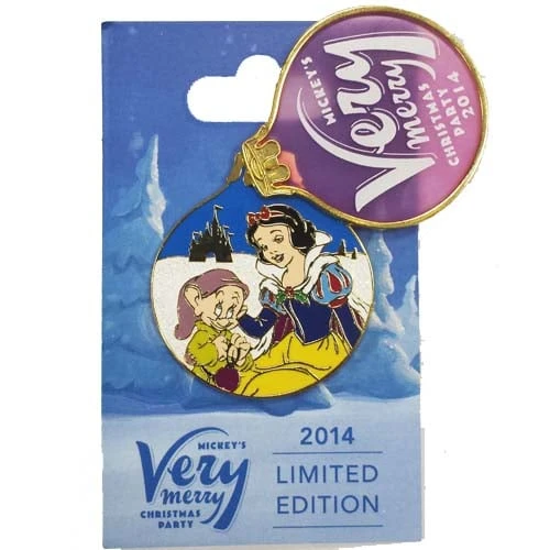 Disney Very Merry Christmas Party Pin - 2014 - Snow White & Dopey 1 Disney Very Merry Christmas Party Pin - 2014 - Snow White & Dopey