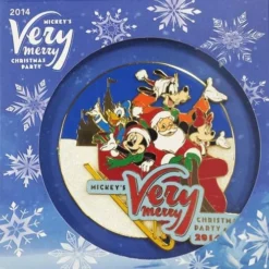 Disney Very Merry Christmas Party Pin - 2014 - Jumbo Santa Sleigh