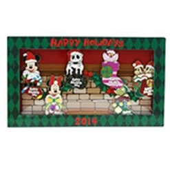 Disney Christmas Pin - 2014 Happy Holidays Stockings - Minnie