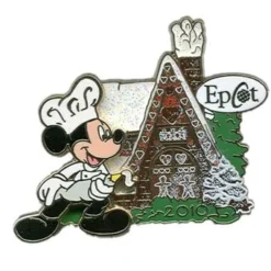 Disney Christmas Pin - Gingerbread House 2010 - Epcot