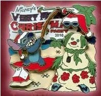 Disney Very Merry Christmas Party Pin - 2010 Stitch