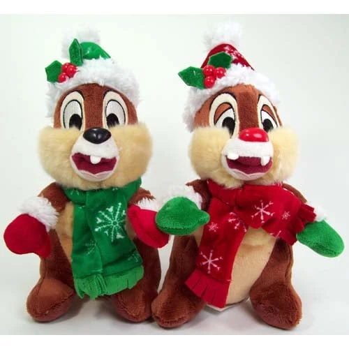 Disney Christmas Plush - Happy Holidays 2011 - Santa Chip & Dale 1 Disney Christmas Plush - Happy Holidays 2011 - Santa Chip & Dale