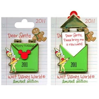 Disney Christmas Pin - Dear Santa - Tinker Bell 1 Disney Christmas Pin - Dear Santa - Tinker Bell