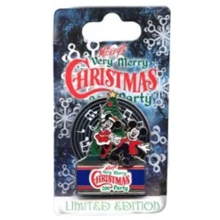 Disney Very Merry Christmas Party Pin - 2011 Mickey Minnie Dancing