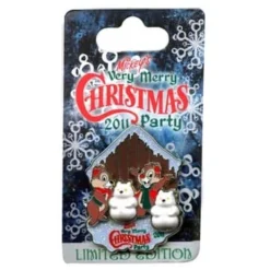 Disney Very Merry Christmas Party Pin - 2011 Chip 'n Dale