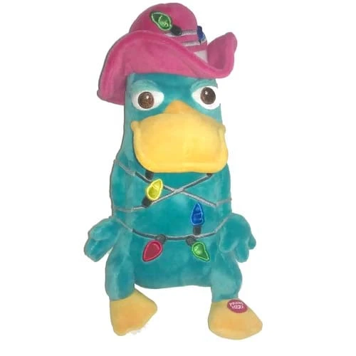 Disney Plush - Christmas Lights - Perry The Platypus 1 Disney Plush - Christmas Lights - Perry The Platypus