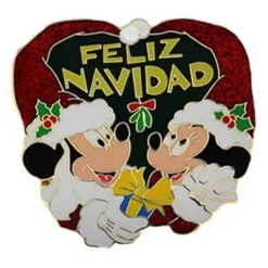 Disney Christmas Pin - Feliz Navidad - Mickey & Minnie Mouse