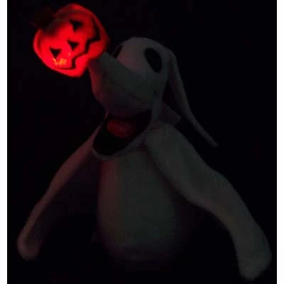 Disney Plush - Trick Or Treat - Tim Burton's The Nightmare Before Christmas – Zero Mini Bean Bag 9'' 1 Disney Plush - Trick Or Treat - Tim Burton's The Nightmare Before Christmas – Zero Mini Bean Bag 9''