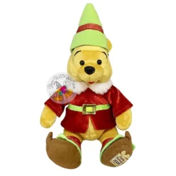 Disney Plush - Christmas Holiday Pooh Bear - Santa Elf