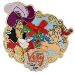 Disney Very Merry Christmas Party Pin - 2015 Hook And Smee