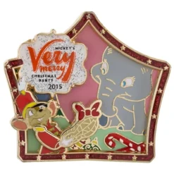 Disney Very Merry Christmas Party Pin - 2015 Dumbo And Timothy