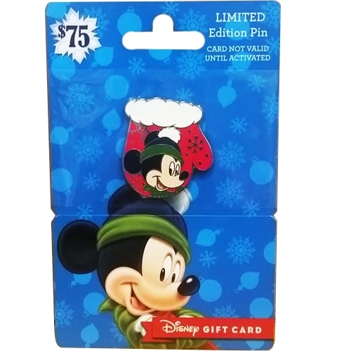 Disney Gift Card & Pin Happy Holidays 2016 Christmas Mittens Set Of 4 2 Disney Gift Card & Pin Happy Holidays 2016 Christmas Mittens Set Of 4 - Image 2