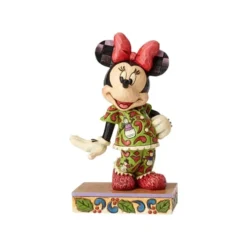 Enesco Disney Traditions By Jim Shore - Minnie In Christmas Pajamas