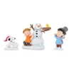 Enesco Dept. 56 Figure Set - Peanuts Christmas - Snowday Snowman