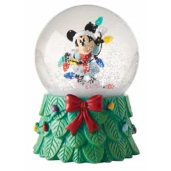 Enesco Disney Snow Globe - Minnie With Christmas Lights