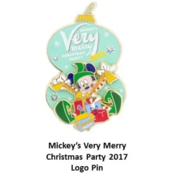 Disney Very Merry Christmas Party Pin - Santa Mickey Logo 2017