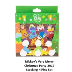 Disney Very Merry Christmas Party Pin Set - 2017 4 Pin Set Stockings