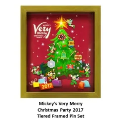Disney Very Merry Christmas Party Pin Set - 2017 Framed Pin Set