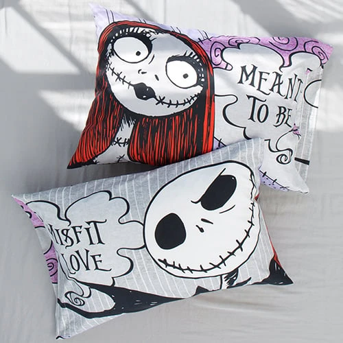 Other Disney Pillowcases - Nightmare Before Christmas - Jack And Sally 1 Other Disney Pillowcases - Nightmare Before Christmas - Jack And Sally