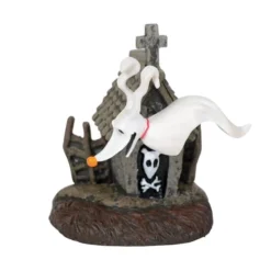 Enesco Disney Village Figure - Nightmare Before Christmas Zero And Dog House - 6001203