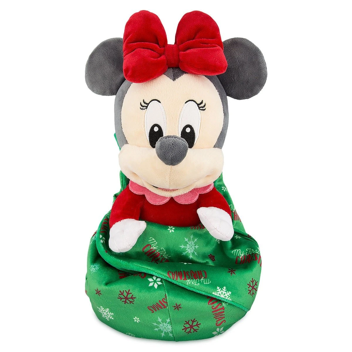 Disney Babies Plush - Baby Holiday Minnie With Blanket Pouch - 1st Christmas 1 Disney Babies Plush - Baby Holiday Minnie With Blanket Pouch - 1st Christmas