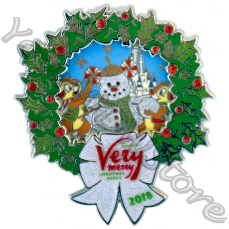 Disney Very Merry Christmas Party Pin - 2018 Chip & Dale 1 Disney Very Merry Christmas Party Pin - 2018 Chip & Dale