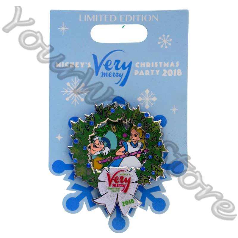 Disney Very Merry Christmas Party Pin - 2018 Alice & Mad Hatter 3 Disney Very Merry Christmas Party Pin - 2018 Alice & Mad Hatter - Image 3