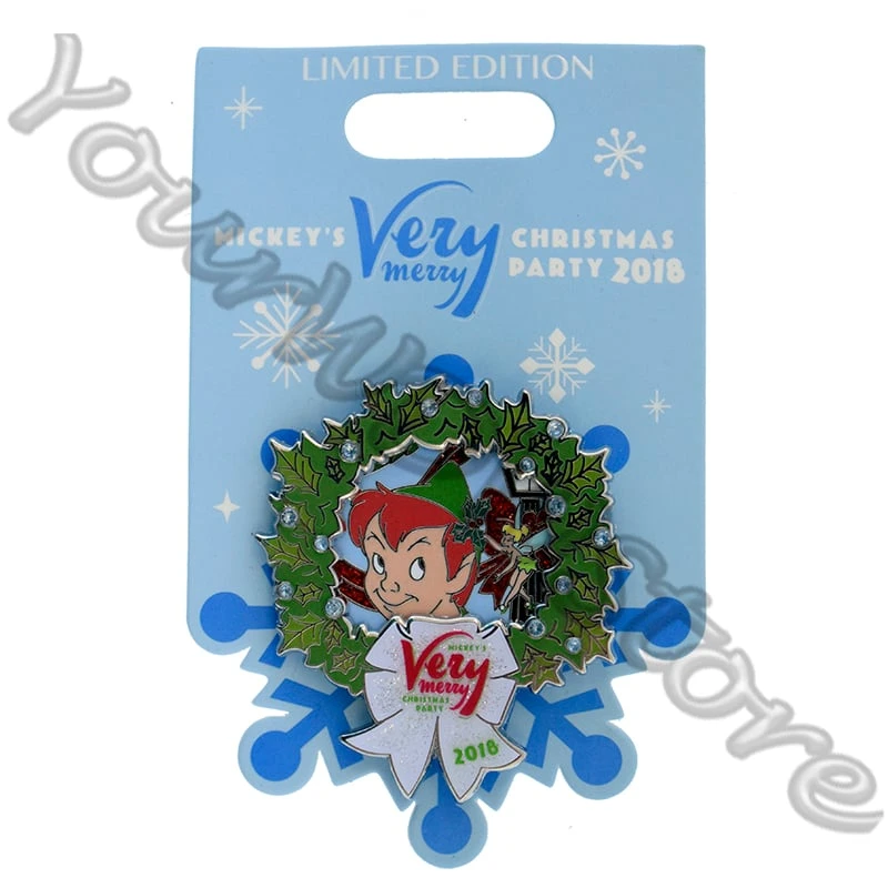Disney Very Merry Christmas Party Pin - 2018 Peter Pan & Tinker Bell 3 Disney Very Merry Christmas Party Pin - 2018 Peter Pan & Tinker Bell - Image 3